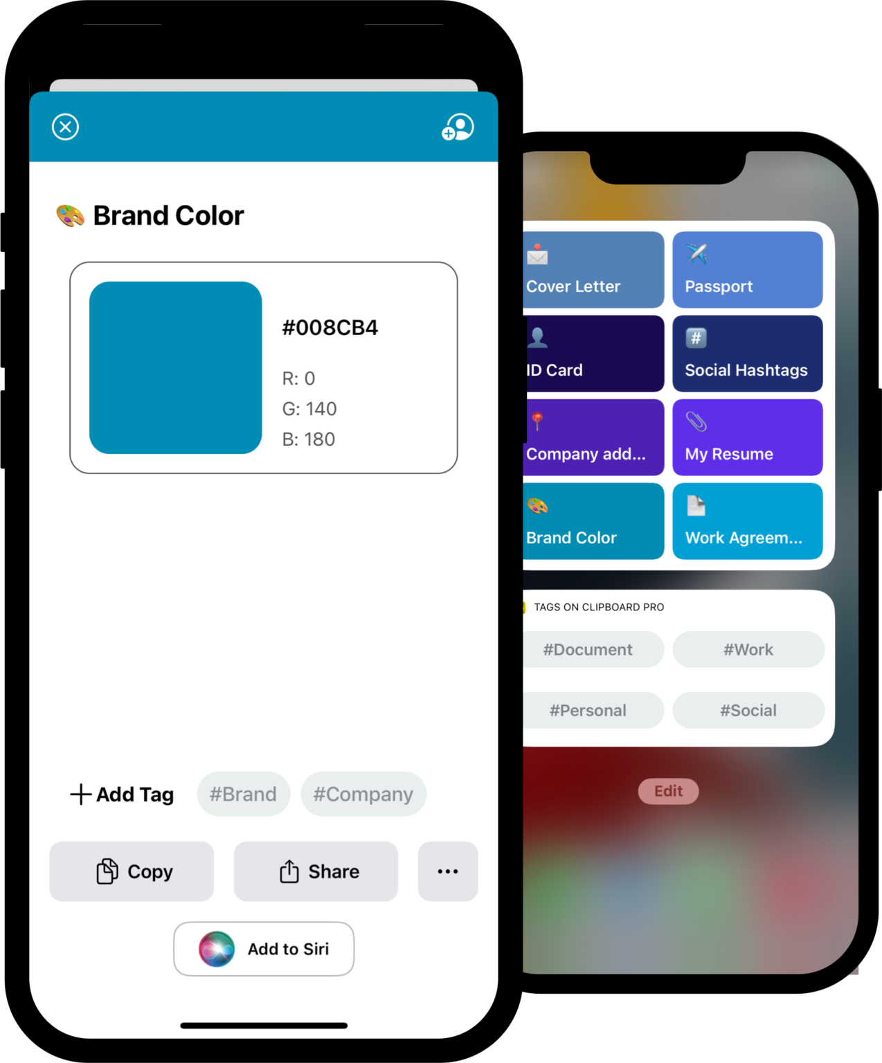 Clipboard PRO Fast access to your iOS and MacOS most used content