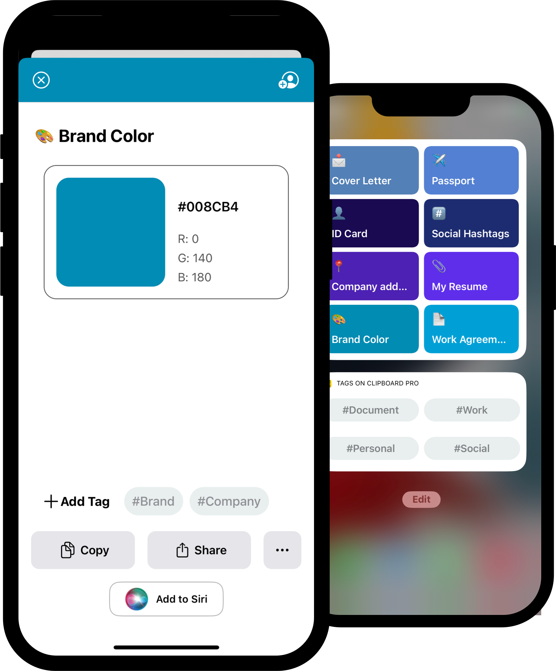 Clipboard PRO Fast access to your iOS and MacOS most used content